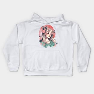 Cute Anime Girl Kids Hoodie